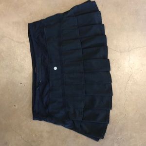 Black Lululemon Run Pace Setter Skirt